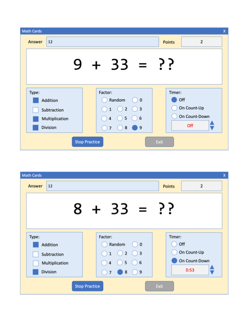 addition, subtraction, multiplication, and/or division) using the numbers from 0 to 9