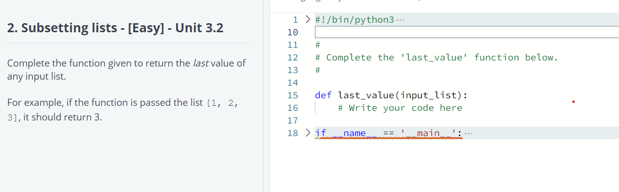  the answer should be in python Complete the function given to
