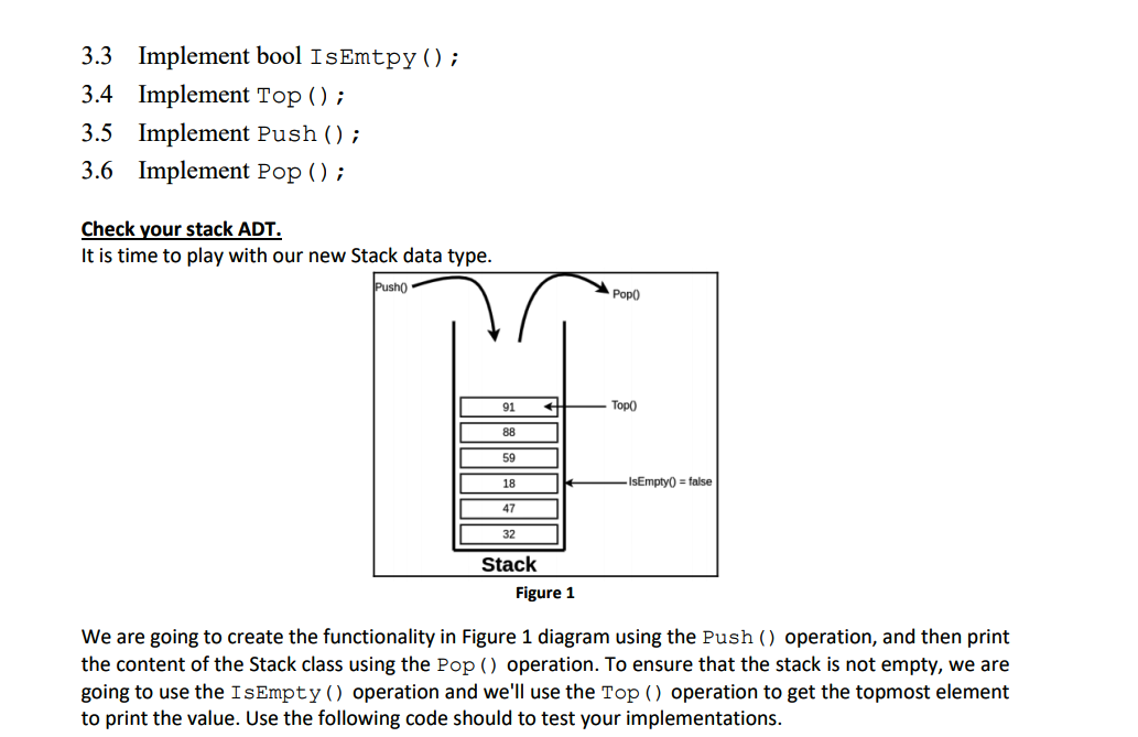 the file Node.h, to create a Node data type to handle not