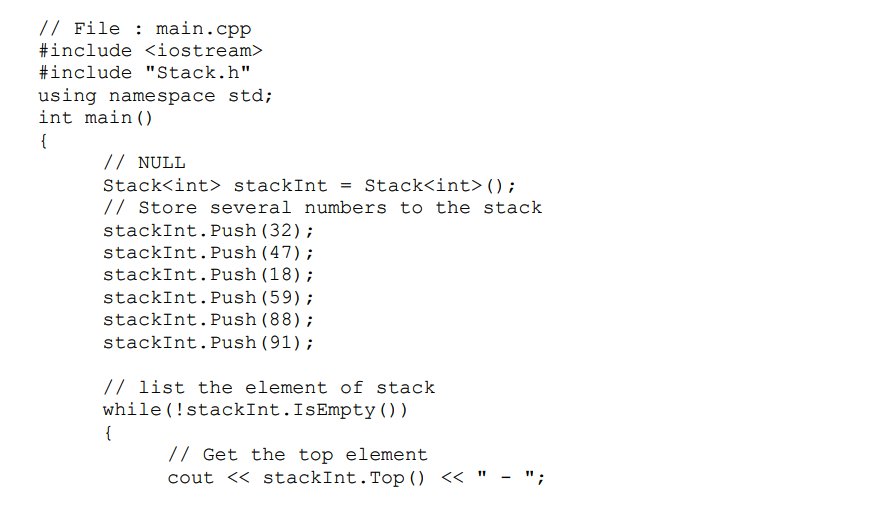only an int data type, but also all various data types available