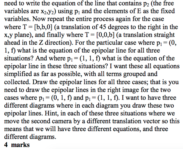 above the other camera in the y direction (not the x direction