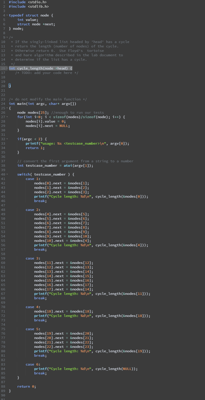 A popular interview question is to describe an algorithm for testing if
