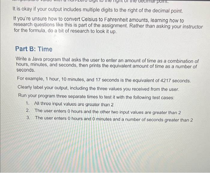to enter the name of a city. Your program should work even