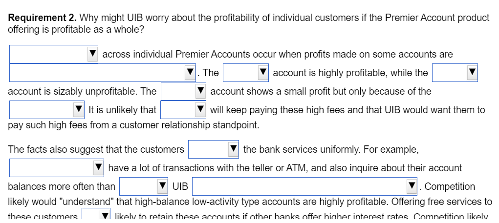 drafts Inquiries Total costs Operating income (loss) Depositors receive a 2% annual