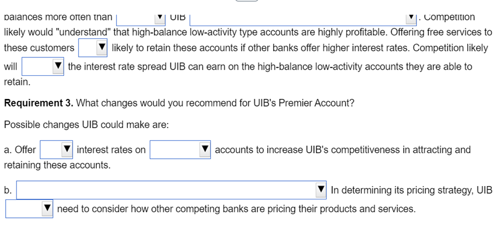 interest rate on their average deposit. UIB earns an interest rate spread