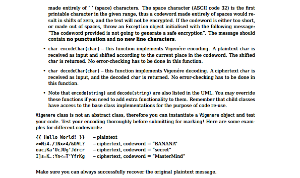 overwritten by the automarker if submitted. */ void testCipher(Cipher& cipher, const string&