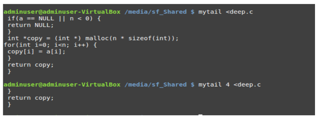 Linux has a command called tail, which returns the last few lines