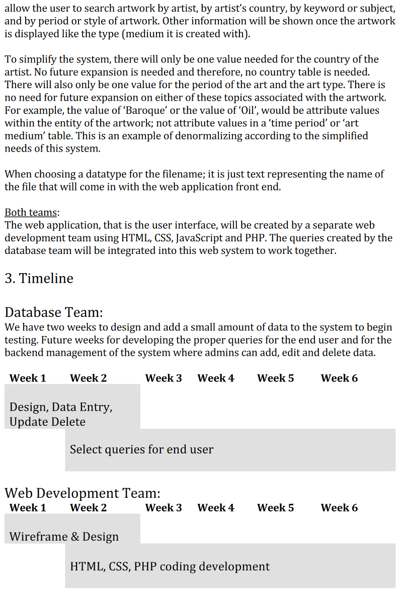 Instructions 1. Read through the Statement of Work for the Virtual Art