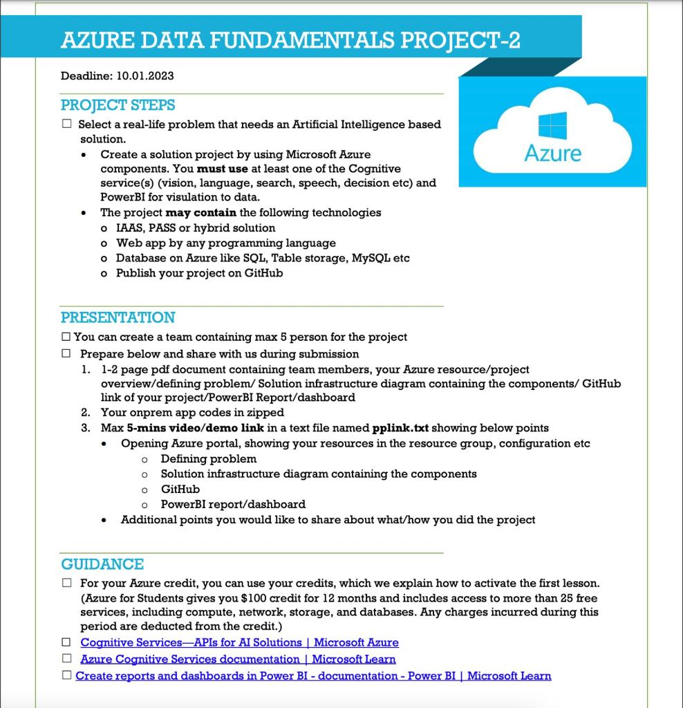  Select a real-life problem that needs an Artificial Intelligence based solution.