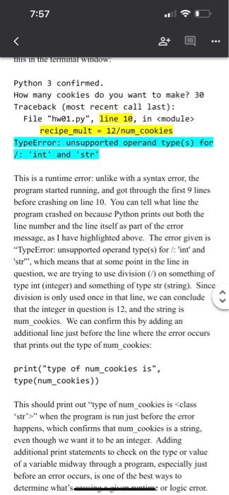  Python 3 confirmed. How many cookies do you want to make?