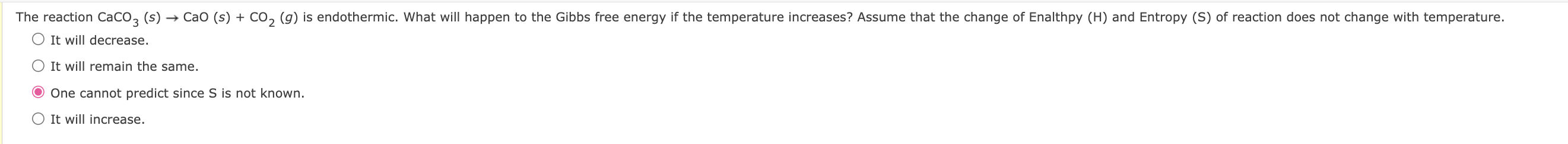 It will decrease. It will remain the same. One cannot predict