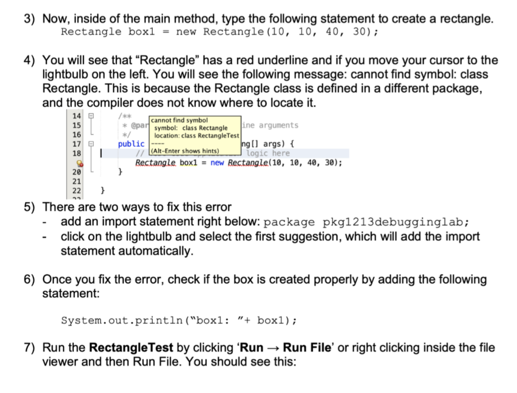 got stuck. This may help: Modifier and Type Method Description void add(int