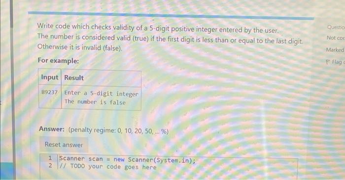 on java in intellij thanks Write code which checks validity of a