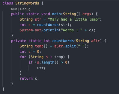 In Java. Write a method that returns the average length of all