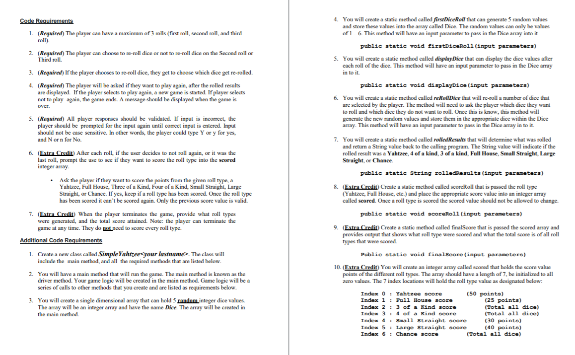 just one player. The player gets to throw a total of 5