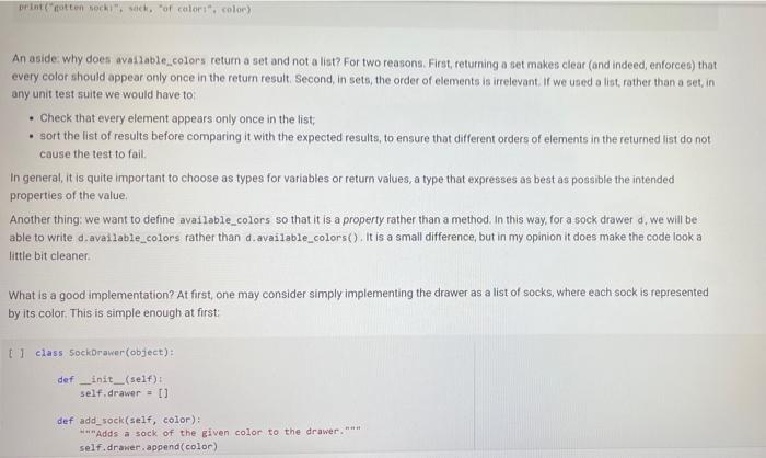 HERE A Sock Drawer Let us model a sock drawer. How does