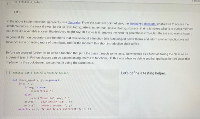 the drawer. So one operation in "put sock in drawer. The other