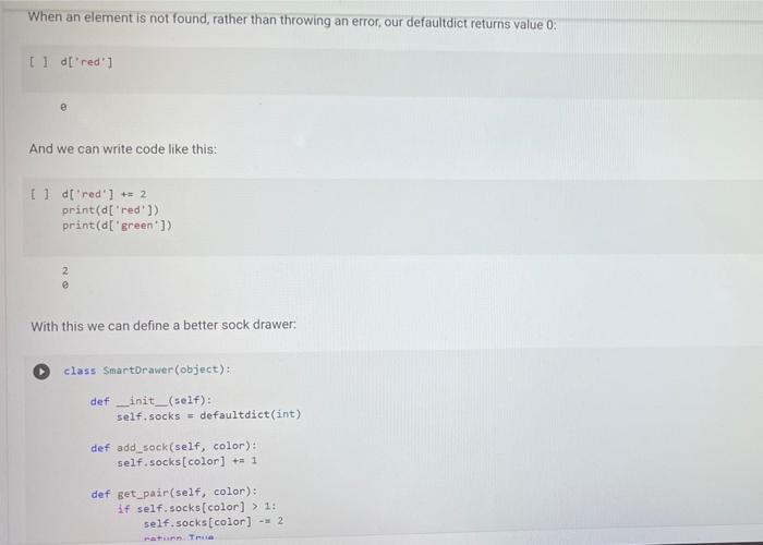 of a given color get_pair: ask if there is a pair of