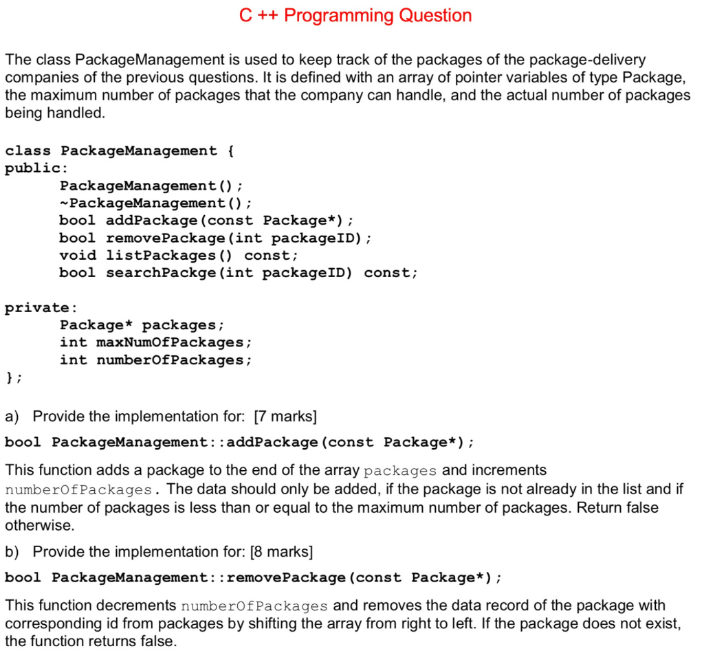 Hi, can you help me with this C++ programming question? Will rate.