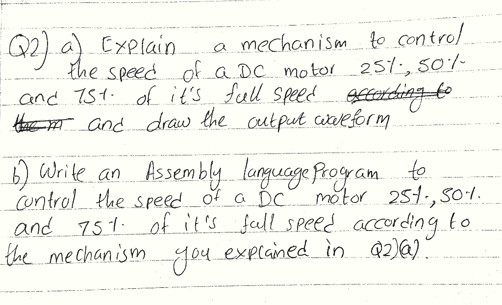 DC motor, Assembly code, 8051 *Please be kind enough to comment/describe your