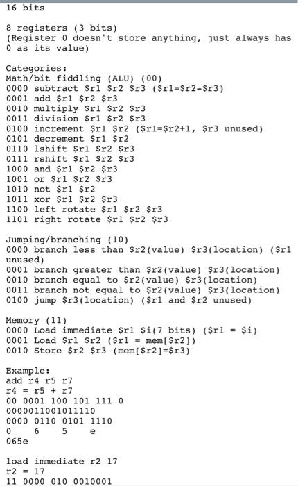 on codepost.io. The class should be named ALU. It should have a