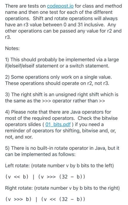 int r2, int r3) In our instruction set (OurISA.txt), we have a