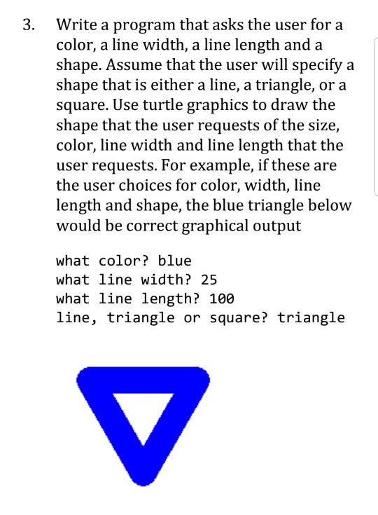  with explanation. Write a program that asks the user for a