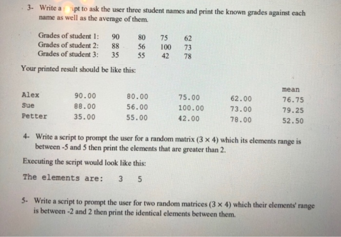  please I would like the codes for these questions. please solve