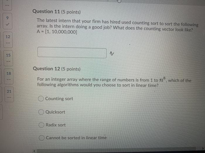 log: (n) > Question 3 (20 points) Give asymptotic upper bounds for