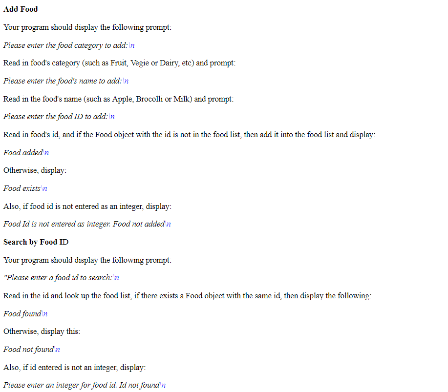 handling (try..catch blocks) Here is the UML diagram: I have to complete