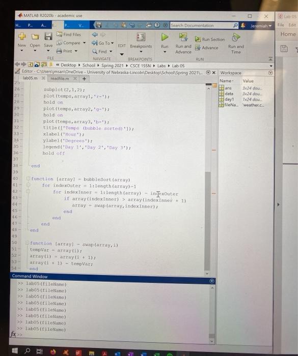 run from 1 up to the length of the array, we would