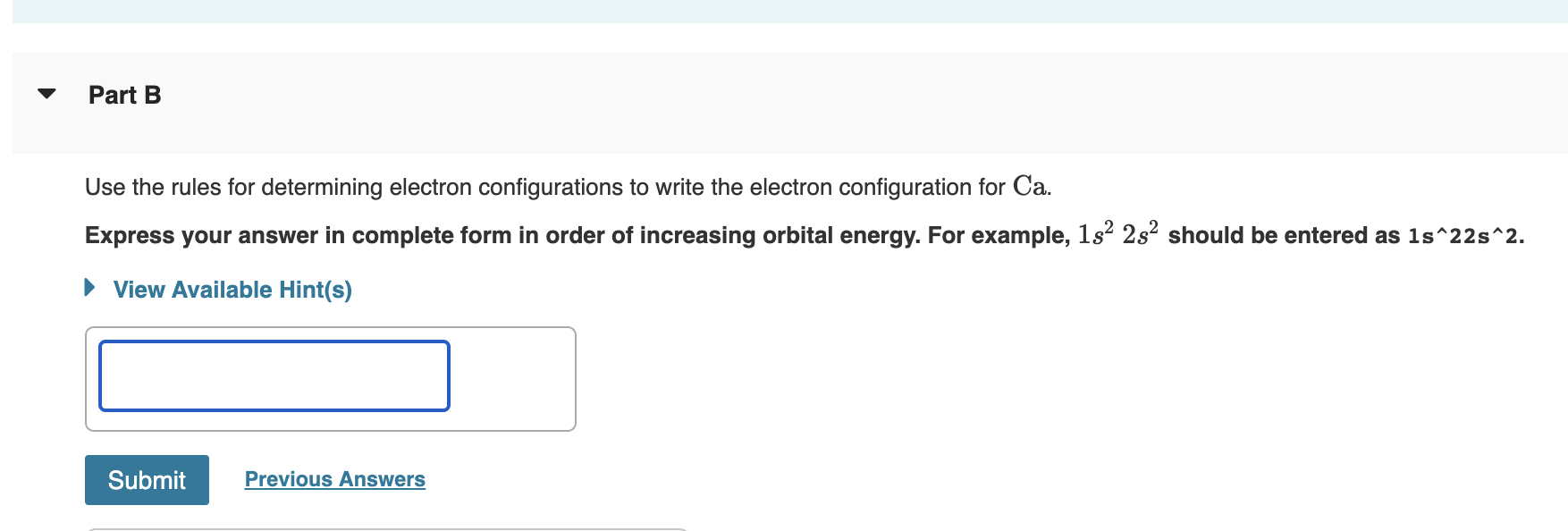  Use the rules for determining electron configurations to write the electron