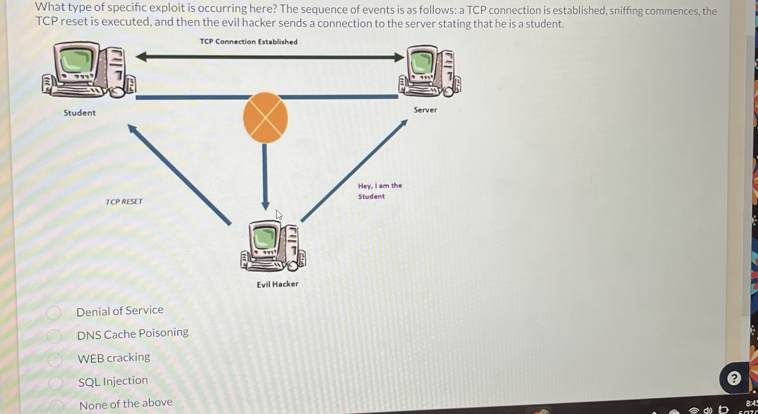  What type of specific exploit is occurring here? The sequence of