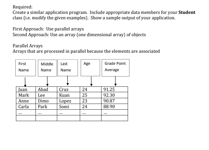 LANGUAGE: JAVA Modify the code Source Code: // Example of a Reference