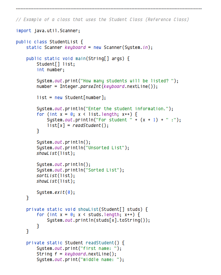 years old and with 95.0 grade point average. */ public Student() {