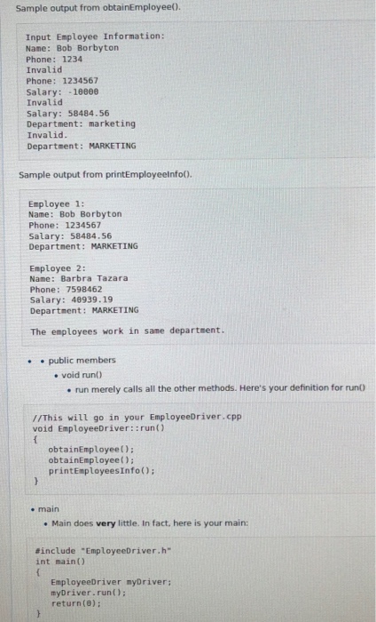 attached the rubric Exercise1 : Defining Employee type and Creating a Driver
