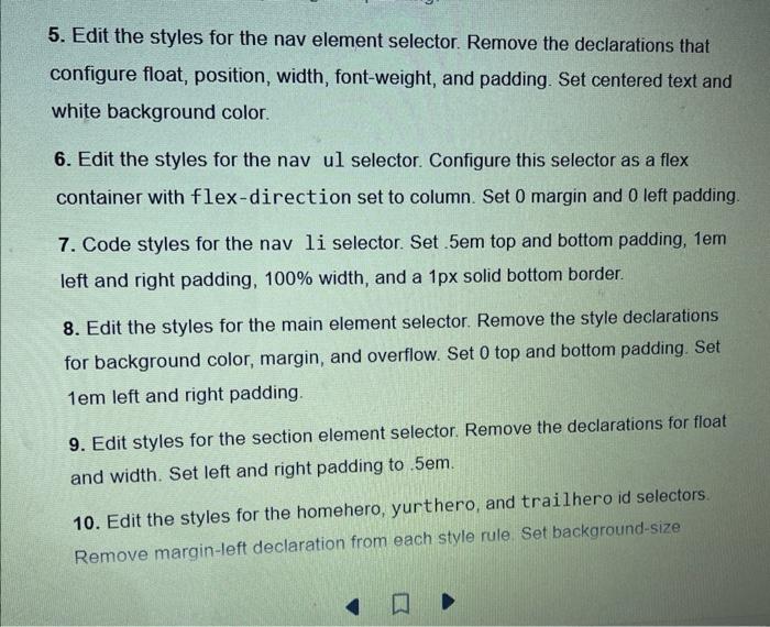 the main element and footer element. You'll practice a Mobile First strategy