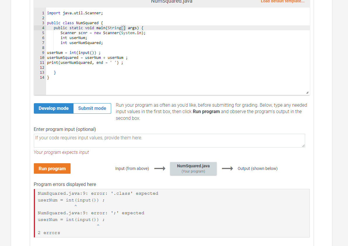 i am getting 2 errors, may you please tell me what i