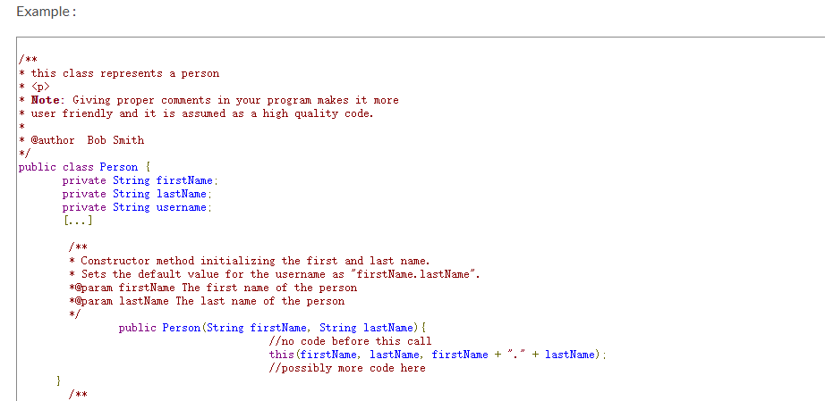 your comments with the help of JavaDoc . Produce Web pages from