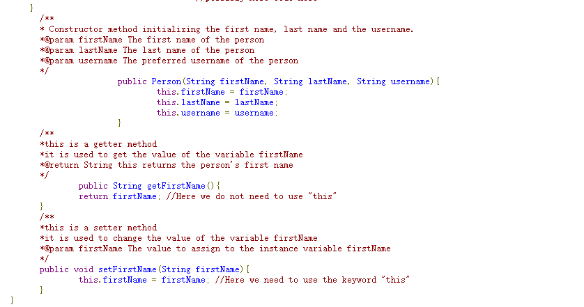 JavaDoc specifications Another important aspect of software development is the documentation. JavaDoc