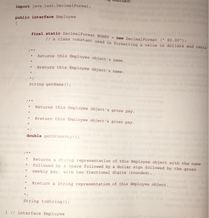 FullTimeEmployee class as follows: Change the visibility of the name and grossPay