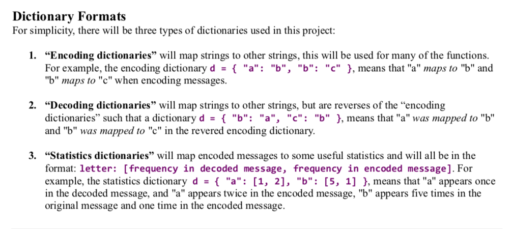 python Dictionary Formats For simplicity, there will be three types of dictionaries
