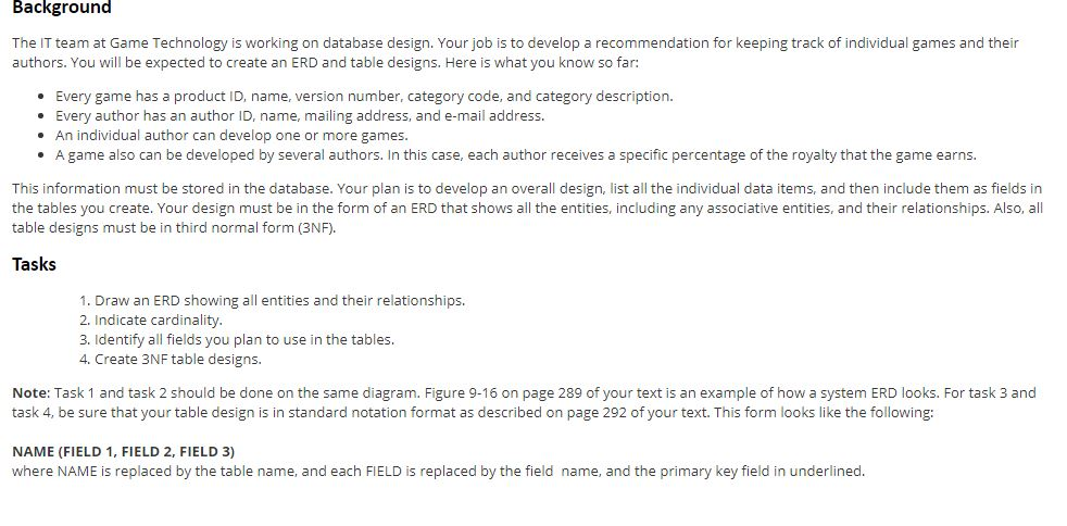 The last part is missing as below: Task 3 and Task 4