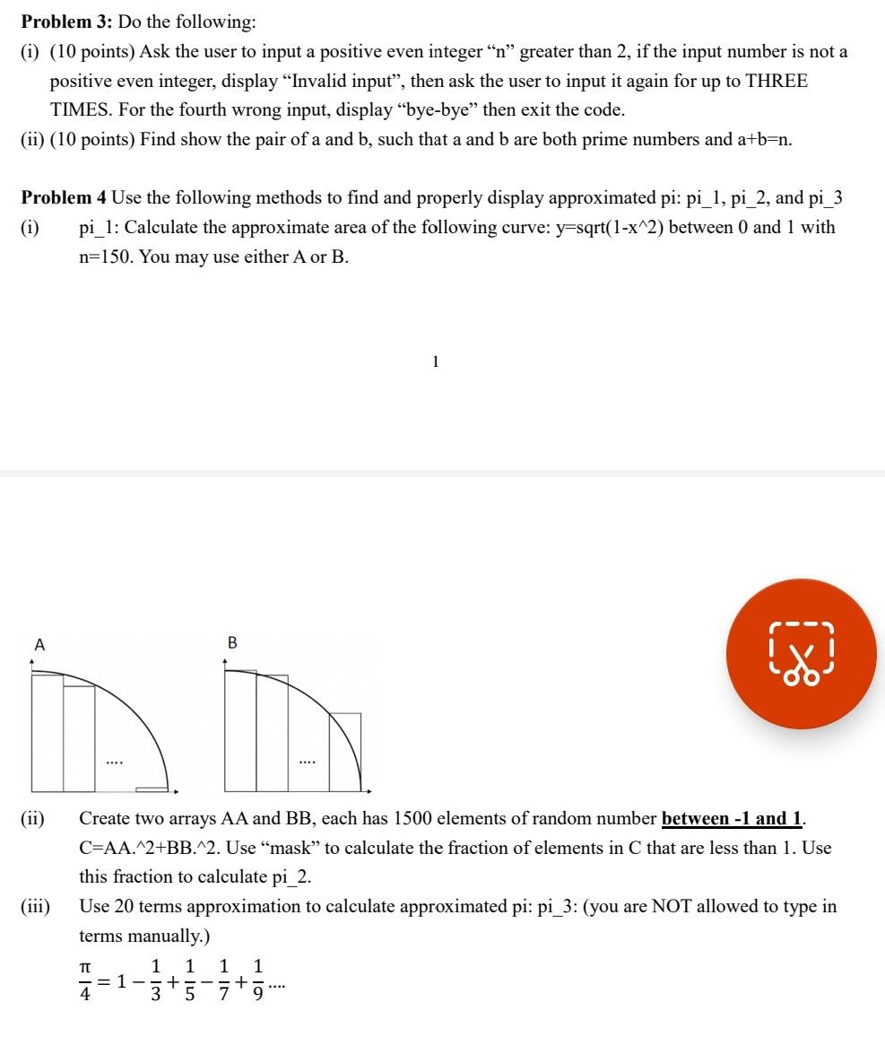  please use python to solve it. thank you Problem 3: Do