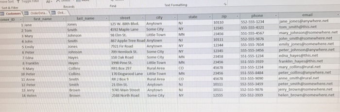 each of the queries specified below, write the corresponding SQL code in