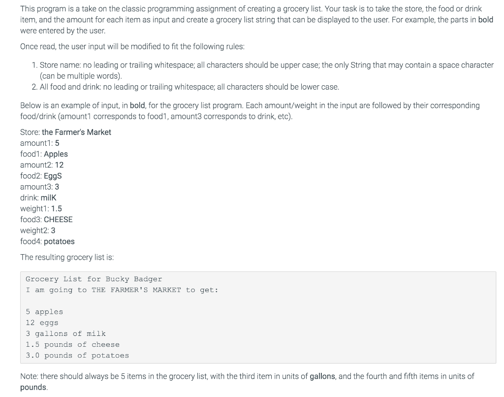 This program is a take on the classic programming assignment of