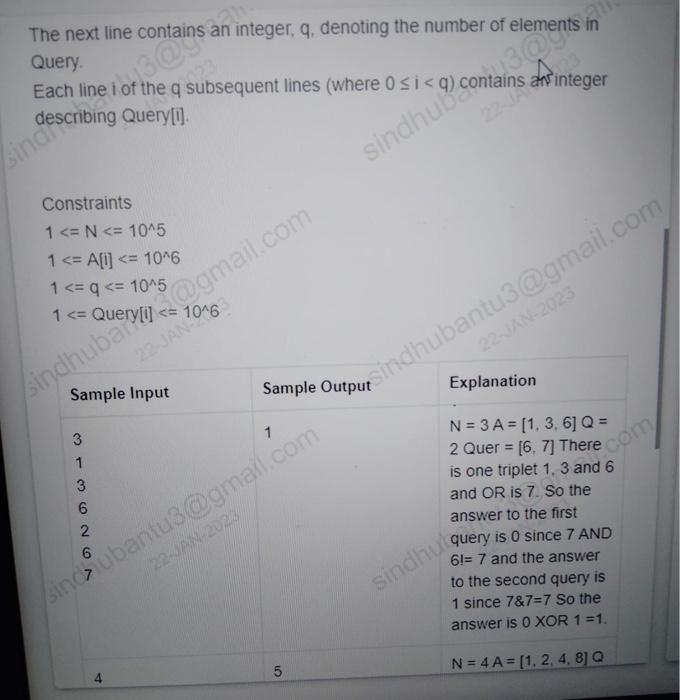 python or c Problem Statement You are given an array A of