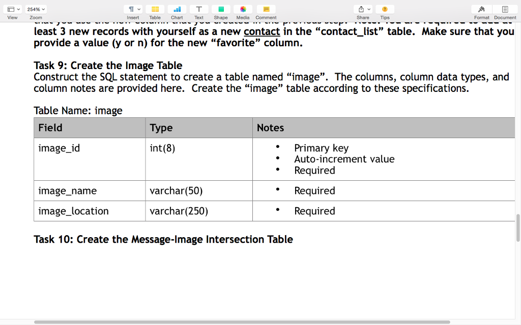 are the instructions: Overview Database management plays an integral role in nearly
