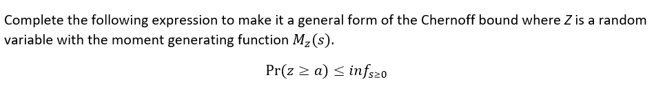  Complete the following expression to make it a general form of