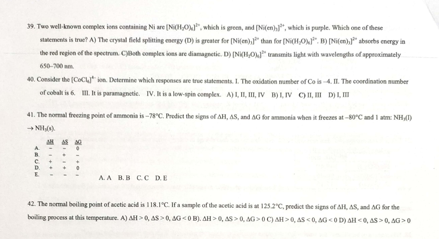  Two well-known complex ions containing Ni are [Ni(H2O)6]2+, which is green,